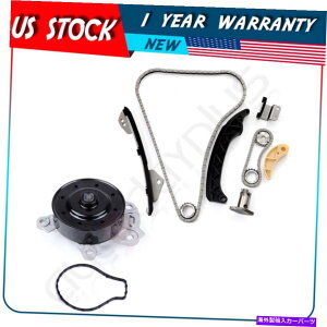 Water Pump �E�H�[�^�[�|���v�L�b�g���g���^�}�g���b�N�X1.8L�ɓK������^�C�~���O�`�F�[�� Timing Chain W/Water Pump Kit Fits Toyota Matrix 1.8L