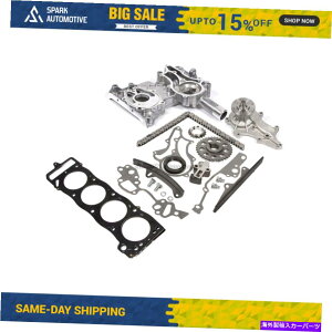 Water Pump ^C~O`F[Lbg^KChJo[wbhKXPbgEH[^[|vtBbgg^22R 2.4L Timing Chain Kit Metal Guides Cover Head Gasket Water Pump Fit Toyota 22R 2.4L