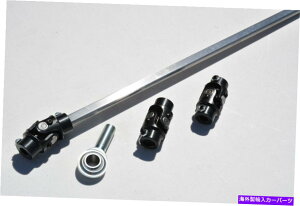 Steering Shaft GMXeAO{bNX3ubNUWCg36 "ꂽXeAOVtg +T|[gLbg3 'SS GM Steering Box 3 Black U Joint 36" Polished Steering Shaft + Support Kit 3' SS