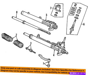 Steering Shaft Honda OEM 96-97シビックステアリングギアピニオンシャフト53641S04A51 HONDA OEM 96-97 Civic Steering Gear-Pinion Shaft 53641S04A51