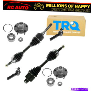 Steering Shaft TRQ 6�s�[�X�X�e�A�����O�T�X�y���V�����L�b�gCV�Ԏ��z�C�[���x�A�����O�n�u�A�E�^�[�^�C���b�h TRQ 6 Piece Steering Suspension Kit CV Axles Wheel Bearings Hubs Outer Tie Rods�y���s�A���i�z
