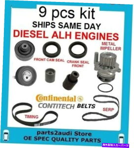 Water Pump 99-04�W�F�b�^�S���t�r�[�g��TDI�^�C�~���O�x���g�L�b�g�E�H�[�^�[�|���vw���^���C���y��Alh 99-04 Jetta Golf Beetle TDI Timing Belt Kit Water Pump w Metal Impeller ALH�y���s�A���i�z