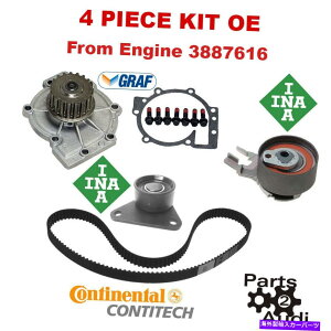 Water Pump OE�^�C�~���O�x���g�E�H�[�^�[�|���v�L�b�g4PC�t�H�[�{���{C30 S40 S60 V50 OE Timing Belt Water Pump Kit 4pc For Volvo C30 S40 S60 V50�y���s�A���i�z