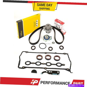 Water Pump ^C~OxgLbgEH[^[|vJo[KXPbg01-06AEfBtHNX[Q1.8L Timing Belt Kit Water Pump Cover Gasket for 01-06 Audi Volkswagen 1.8L