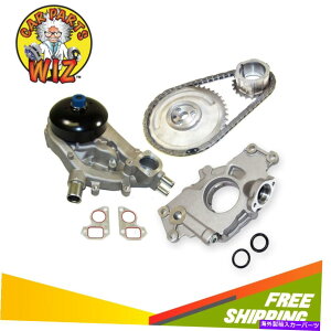Water Pump �^�C�~���O�`�F�[���L�b�g�E�H�[�^�[�I�C���|���v��2007�V�{���[�T�[�u4.8L 5.3L OHV CU�ɓK�����܂��B 293 Timing Chain Kit Water Oil Pump Fits 2007 Chevrolet Saab 4.8L 5.3L OHV Cu. 293�y���s�A���i�z