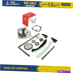 Water Pump �^�C�~���O�`�F�[���L�b�g�E�H�[�^�[�|���v�t�B�b�g06-10�q�����_�C�\�i�^�c�[�\��KIA�t�H���e2.4L G4KC Timing Chain Kit Water Pump Fit 06-10 Hyundai Sonata Tucson Kia Forte 2.4L G4KC�y���s�A���i�z