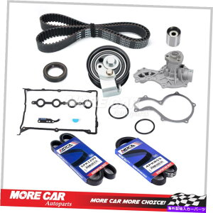 Water Pump �^�C�~���O�x���g�L�b�g�J�o�[�E�H�[�^�[�|���v�h���C�u�x���g97-00�A�E�f�B�t�H���N�X���[�Q��1.8L L4 Timing Belt Kit Cover Water Pump Drive Belt for 97-00 Audi Volkswagen 1.8L L4�y���s�A���i�z