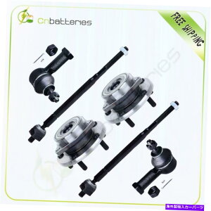 Wheel Hub Bearing 2�̑O�փn�u���x�A�����O�A�Z���u��+�_�b�W�O�H�p��4�̊O���̃^�C���b�h 2 Front Wheel Hub & Bearing Assembly+ 4 Outer Inner Tie Rod For Dodge Mitsubishi�y���s�A���i�z