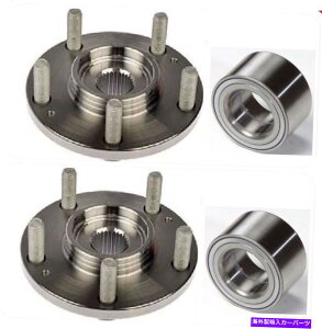 Wheel Hub Bearing 2005N2011N2̑Oփnu2xAO}c_3 2 FRONT WHEEL HUB & 2 BEARING FOR 2005-2011 MAZDA 3 FAST FREE SHIPPING