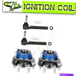 Wheel Hub Bearing 4�Z�b�g�p�[�c2�A�E�^�[�^�C���b�h + 2�̑O�փn�u�ƃx�A�����O�A�Z���u��ABS 6�{���g 4set Parts 2 Outer Tie Rod + 2 Front Wheel Hub and Bearing Assembly ABS 6 Bolt