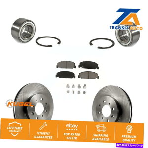 Wheel Hub Bearing 1997ÑtgzC[xAOu[L[^[pbhLbg4֕ؕtz_VrbNLX Front Wheel Bearing Brake Rotor Pad Kit For 1997 Honda Civic LX with 4-Wheel ABS