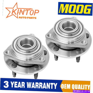 Wheel Hub Bearing 2 2005�N����2007�N�̃V�{���[�}���u�|���e�B�A�b�NG6 5���O��2���[�O�t�����g�z�C�[���x�A�����O���n�u 2 MOOG Front Wheel Bearing & Hub for 2005-2007 Chevy Malibu Pontiac G6 5 Lug�y���s�A���i�z