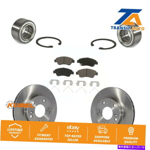 Wheel Hub Bearing 2004年のホンダシビックサーのディスクブレーキローターとパッドキットを備えたフロントホイールベアリング Front Wheel Bearing With Disc Brake Rotors And Pads Kit For 2004 Honda Civic SiR