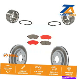 Wheel Hub Bearing �q�����_�C�G�����g���p�̃t�����g�z�C�[���x�A�����O�R�[�e�B���O�f�B�X�N�u���[�L���[�^�[�ƃp�b�h�L�b�g Front Wheel Bearing Coated Disc Brake Rotors And Pads Kit For Hyundai Elantra�y���s