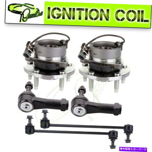 Wheel Hub Bearing 2�̃t�����g�z�C�[���x�A�����O2�A�E�^�[�^�C���b�h�G���h2�X�E�F�C�o�[�V�{���[�R�o���gHHR�Ƀt�B�b�g���� 2 Front Wheel Bearing 2 Outer Tie Rod End 2 Sway Bar Fits Chevrolet Cobalt HHR�y���s