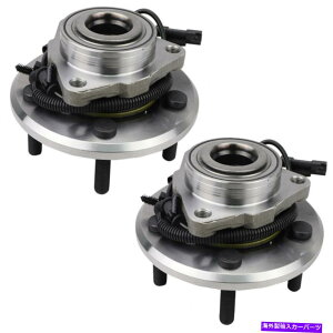 Wheel Hub Bearing 2012N2013N2014N2018Ñ_bW1500 V6̃tgzC[xAOƃnũyA Pair of Front Wheel Bearings & Hubs for 2012 2013 2014 - 2018 Dodge Ram 1500 v6