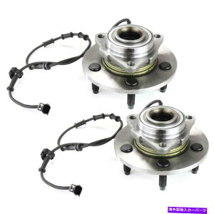 Wheel Hub Bearing 2002�N����2005�N��Dodge Ram 1500��2�̑O�փx�A�����O�n�u�A5���OABS�̃Z�b�g Set of 2 Front Wheel Bearing Hub, 5-Lug ABS for 2002-2005 Dodge Ram 1500�y���s�A���i�z
