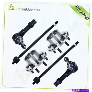 Wheel Hub Bearing 2�̑O�փn�u�x�A�����O�A�Z���u��ABD 2WD + 4�^�C���b�h�L�b�g�̓_�R�^�f�������S�ɓK�����܂� 2 Front Wheel Hub Bearing Assembly ABS 2WD + 4 Tie Rods Kit Fits Dakota Durango�y���s�A���i�z