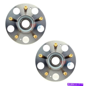 Wheel Hub Bearing 2�̃��AWJB�z�C�[���x�A�����O���n�u�A�Z���u���[�L�b�g�̃y�A�Z�b�gRSX�z���_�V�r�b�N Pair Set of 2 Rear WJB Wheel Bearing & Hub Assies Kit for Acura RSX Honda Civic�y���s�A���i�z