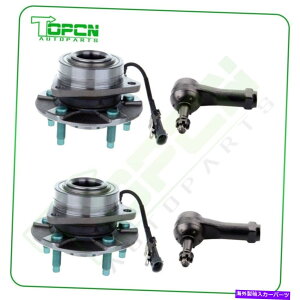 Wheel Hub Bearing 4PC�z�C�[���x�A�����O�ƃV�{���[�p�n�u�^�C���b�h 4Pc Wheel Bearing & Hub Tie Rod For Chevy Torrent Equinox Saturn Vue Non ABS�y���s�A���i�z