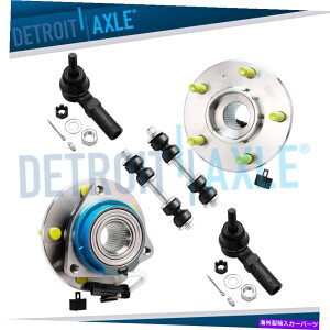Wheel Hub Bearing 2̑OփnuƃxAO + 2^Cbh + 2̃XEFCo[NDTS FWD W/ ABSp 2 Front Wheel Hub and Bearing + 2 Tie Rod + 2 Sway Bar Link for DTS FWD w/ ABS
