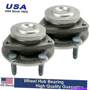 Wheel Hub Bearing 2014�N����2017�N�̃V�{���[�J�v���XSS 5���O�̃t�����g�z�C�[���x�A�����O�ƃn�u�A�Z���u���y�A Front Wheel Bearing & Hub Assembly Pair For 2014 - 2017 Chevy Caprice SS 5 Lug�y���s�A���i�z