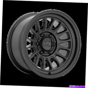 �z�C�[���@4�{�Z�b�g 17x8.5 kmc km724�C���p�N�gol�T�e���u���b�N�z�C�[��6x120�i0mm�j4�̃Z�b�g 17x8.5 KMC KM724 IMPACT OL Satin Black Wheels 6x120 (0mm) Set of 4�y���s�A���i�z