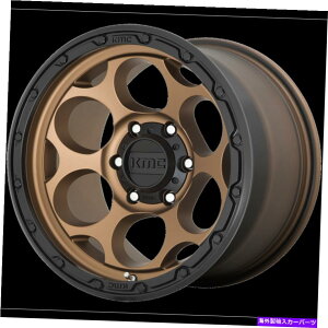 �z�C�[���@4�{�Z�b�g 17x9 kmc km541�_�[�e�B�n���[�u�����Y�t���u���b�N���b�v�z�C�[��6x5.5�i-12mm�j�Z�b�g4 17x9 KMC KM541 Dirty Harry Bronze With Black Lip Wheels 6x5.5 (-12mm) Set of 4�y���s�A���i�z