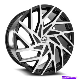 ホイール 4本セット 20x8.5 Azara Aza-518 Gloss Black&Machined Wheels 5x4.5/5x120(35mm)セット4 20x8.5 Azara AZA-518 Gloss Black & Machined Wheels 5x4.5/5x120 (35mm) Set of 4