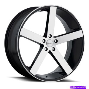 zC[@4{Zbg 18x8 Cavallo Clv-5 Gloss BlackMachined Wheels 5x4.5i35mmjZbg4 18x8 Cavallo CLV-5 Gloss Black & Machined Wheels 5x4.5 (35mm) Set of 4