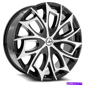 �z�C�[���@4�{�Z�b�g 20x8.5 Azara Aza-512 Gloss Black��Machined Wheels 5x108/5x4.5�i35mm�j�Z�b�g4 20x8.5 Azara AZA-512 Gloss Black & Machined Wheels 5x108/5x4.5 (35mm) Set of 4�y���s�A���i�z