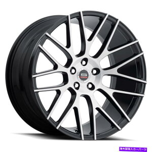 �z�C�[���@4�{�Z�b�g 20x9 SPEC-1 SPL-001 GLOSS BLACK��BRUSHED�z�C�[���u�����N�i32mm�j4�̃Z�b�g 20x9 Spec-1 SPL-001 Gloss Black & Brushed Wheels Blank (32mm) Set of 4