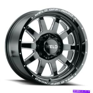 �z�C�[���@4�{�Z�b�g 20x9�n�ڃI�t���[�hW102�X�e���X�u���b�N�~�����O�z�C�[��8x170�i0mm�j�Z�b�g4 20x9 WELD Off-Road W102 Stealth Black Milled Wheels 8x170 (0mm) Set of 4�y���s�A���i�z