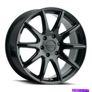 ホイール 4本セット 18x8 Raceline 159bスパイクグロスブラックホイール5x4.5(35mm)セット4 18x8 Raceline 159B Spike Gloss Black Wheels 5x4.5 (35mm) Set of 4