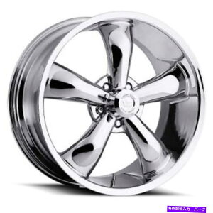 �z�C�[���@4�{�Z�b�g 18x8.5�A�����J�̋ؓ�142���W�F���h5�N�����z�C�[��5x115�i20mm�j�Z�b�g4 18x8.5 American Muscle 142 Legend 5 Chrome Wheels 5x115 (20mm) Set of 4�y���s�A���i�z