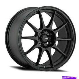 ホイール　4本セット 17x9 konig 57b dekagramセミマットブラックホイール5x4.5（40mm）セット4 17x9 Konig 57B Dekagram Semi-Matte Black Wheels 5x4.5 (40mm) Set of 4