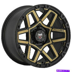 �z�C�[���@4�{�Z�b�g 17x9 MAMBA 595BZ M23�}�b�g�u���b�NW/�u�����Y�t�F�C�X�z�C�[��5x5.5�i12mm�j�Z�b�g4 17x9 Mamba 595BZ M23 Matte Black w/ Bronze Face Wheels 5x5.5 (12mm) Set of 4�y���s�A���i�z