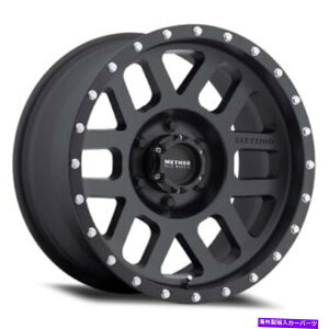 �z�C�[���@4�{�Z�b�g 17x8.5���\�b�hMR306���b�V���}�b�g�u���b�N�z�C�[��5x5.5�i0mm�j�Z�b�g4�̃Z�b�g 17x8.5 Method MR306 Mesh Matte Black Wheels 5x5.5 (0mm) Set of 4�y���s�A���i�z
