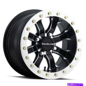 �z�C�[���@4�{�Z�b�g 15x7 Raceline A71 MAMBA UTV BEADLOCK BLACK MACH WHEELS 4x156�i0mm�j4�̃Z�b�g 15x7 Raceline A71 Mamba UTV Beadlock Black Mach Wheels 4x156 (0mm) Set of 4�y���s�A���i�z
