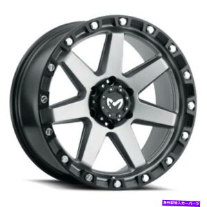 zC[@4{Zbg 20x9 mkwIt[hM203}bgO[zC[5x5i1mmjZbg4̃Zbg 20x9 MKW Offroad M203 Matte Grey Wheels 5x5 (1mm) Set of 4