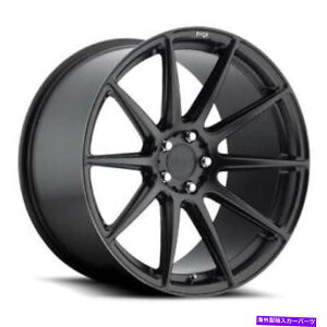 �z�C�[���@4�{�Z�b�g 19x10 M147�j�b�`�G�b�Z���}�b�g�u���b�N�z�C�[��5x4.5�i40mm�j�Z�b�g4�̃Z�b�g 19x10 M147 Niche Essen Matte Black Wheels 5x4.5 (40mm) Set of 4�y���s�A���i�z