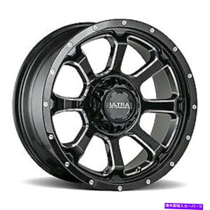 zC[@4{Zbg 18x8 Ultra 219bm Nemesis Gloss Black w/Milled Wheels 5x100i35mmjZbg4̃Zbg 18x8 Ultra 219BM Nemesis Gloss Black w/Milled Wheels 5x100 (35mm) Set of 4