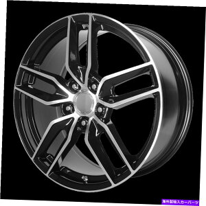 �z�C�[���@4�{�Z�b�g 19x8.5 OE Creations PR160�u���b�N�@�B���H�z�C�[��5x4.75�i56mm�j�Z�b�g4 19x8.5 OE Creations PR160 Black Machined Wheels 5x4.75 (56mm) Set of 4�y���s�A���i�z