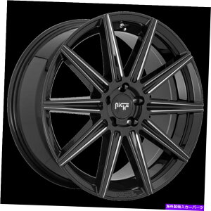 �z�C�[���@4�{�Z�b�g 20x9�j�b�`M243 Tifosi Gloss Black Milled Wheels 5x120�i35mm�j�Z�b�g4 20x9 Niche M243 Tifosi Gloss Black Milled Wheels 5x120 (35mm) Set of 4�y���s�A���i�z