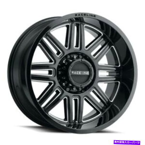 �z�C�[���@4�{�Z�b�g 18x9���[�V�����C��948m�X�v���b�g�O���X�u���b�N���~�����O�z�C�[��6x5.5�i0mm�j�Z�b�g4�̃Z�b�g 18x9 Raceline 948M Split Gloss Black & Milled Wheels 6x5.5 (0mm) Set of 4