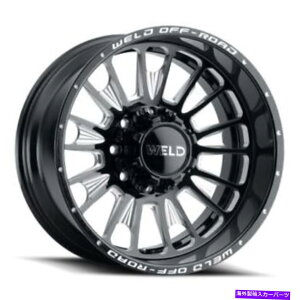 zC[@4{Zbg 20x9nڃIt[hW121XR[`ubN~zC[5x5.5/5x150i20mmjZbg4 20x9 WELD Off-Road W121 Scorch Black Milled Wheels 5x5.5/5x150 (20mm) Set of 4
