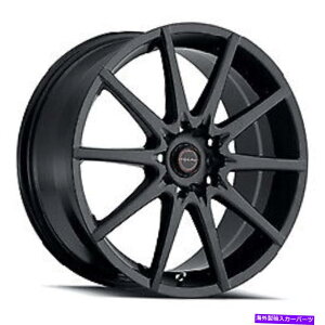 �z�C�[���@4�{�Z�b�g 18x8�t�H�[�J��428SB F-04�T�e���u���b�N�z�C�[��5x100�i48mm�j�Z�b�g4 18x8 Focal 428SB F-04 Satin Black Wheels 5x100 (48mm) Set of 4