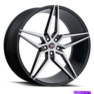 �z�C�[���@4�{�Z�b�g 20x9 SPEC-1 SPM-81 GLOSS BLACK��BRUSHED�z�C�[��5x4.5�i38mm�j�Z�b�g4 20x9 Spec-1 SPM-81 Gloss Black & Brushed Wheels 5x4.5 (38mm) Set of 4�y���s�A���i�z