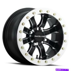 �z�C�[���@4�{�Z�b�g 14x10 Raceline A71 MAMBA UTV BEADLOCK BLACK WHEELS 4x137�i0mm�j4�̃Z�b�g 14x10 Raceline A71 Mamba UTV Beadlock Black Wheels 4x137 (0mm) Set of 4�y���s�A���i�z
