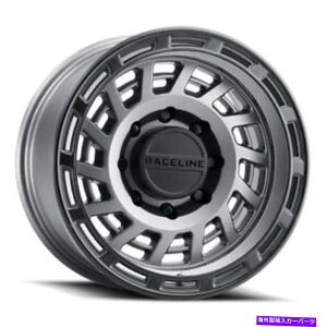 �z�C�[���@4�{�Z�b�g 17x9���[����957GB�u���b�N�����O�z�C�[���t���n���[�K�����^��6x5.5�i-12mm�j�Z�b�g4 17x9 Raceline 957GB Halo Gunmetal With Black Ring Wheels 6x5.5 (-12mm) Set of 4�y���s�A���i�z